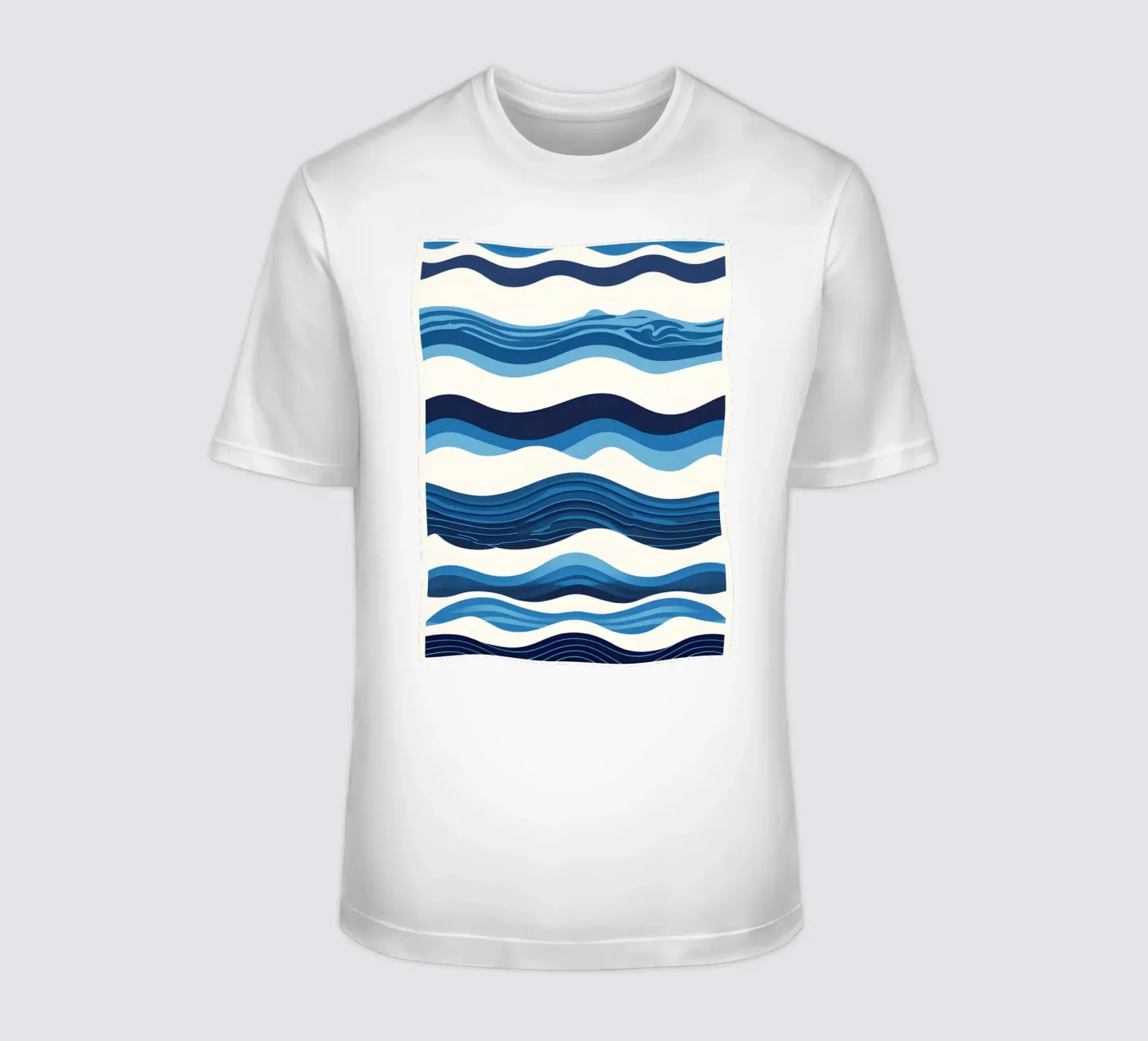 Wave pattern t-shirt by LIFESTYLE OBJECTS