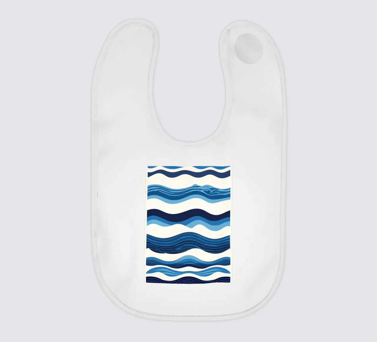 Wave pattern baby bib by LIFESTYLE OBJECTS