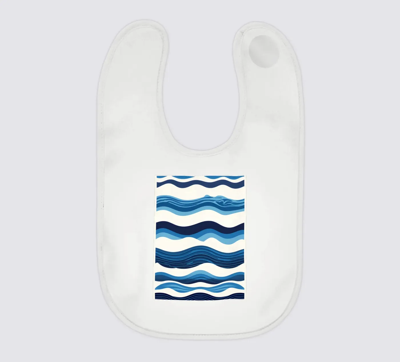 Wave pattern baby bib by LIFESTYLE OBJECTS