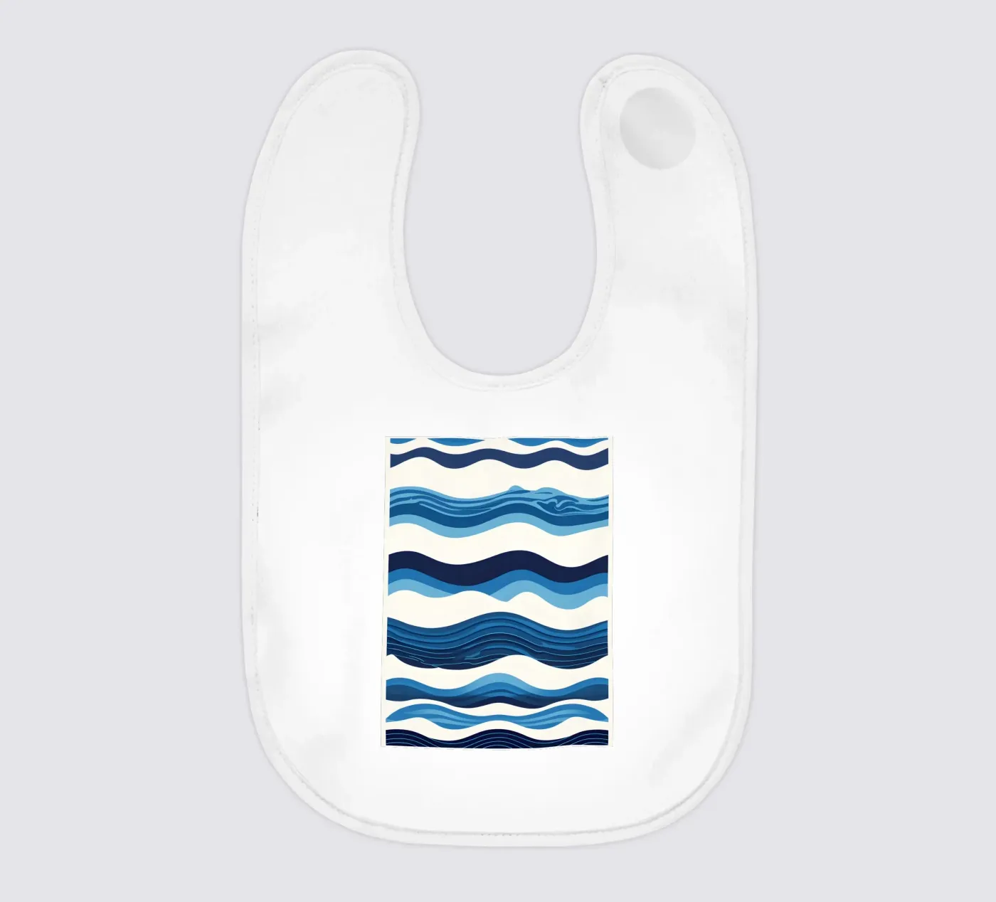 Wave pattern baby bib by LIFESTYLE OBJECTS