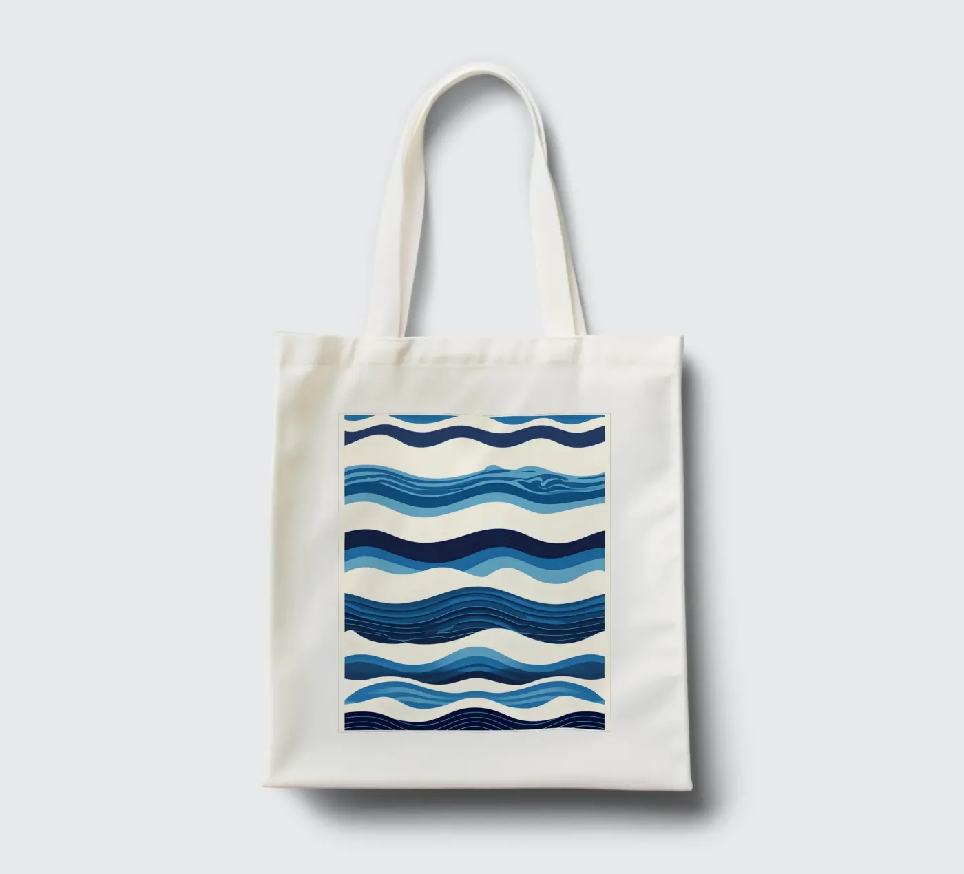Wave pattern tote bag by LIFESTYLE OBJECTS