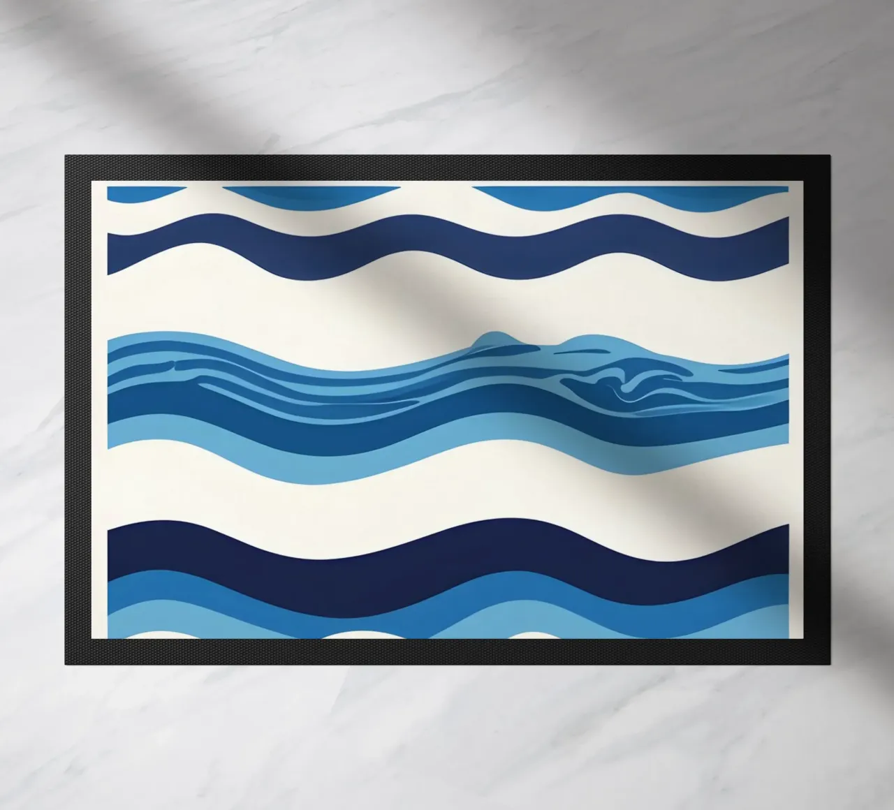 Wave pattern doormat by LIFESTYLE OBJECTS