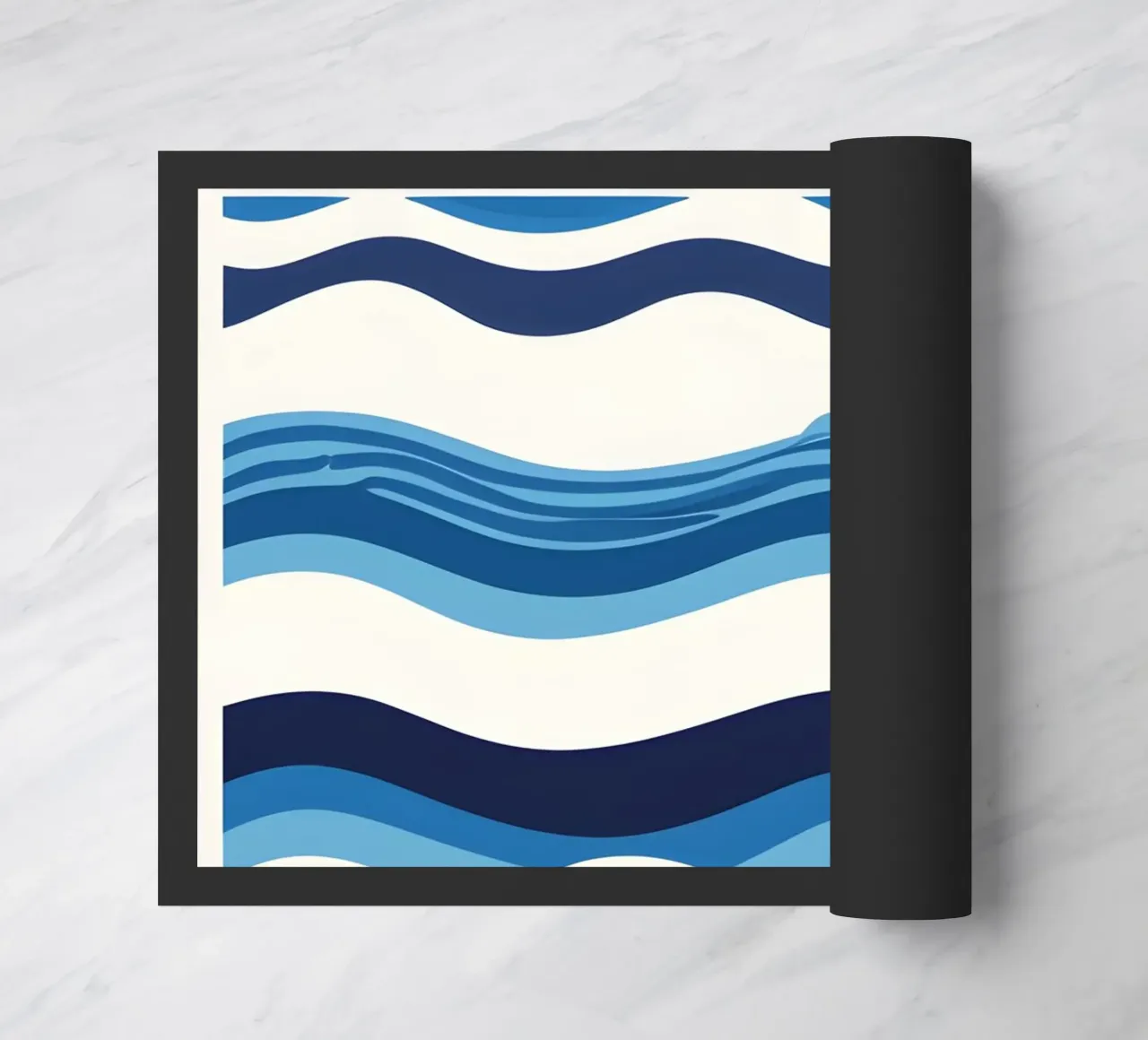 Wave pattern doormat by LIFESTYLE OBJECTS