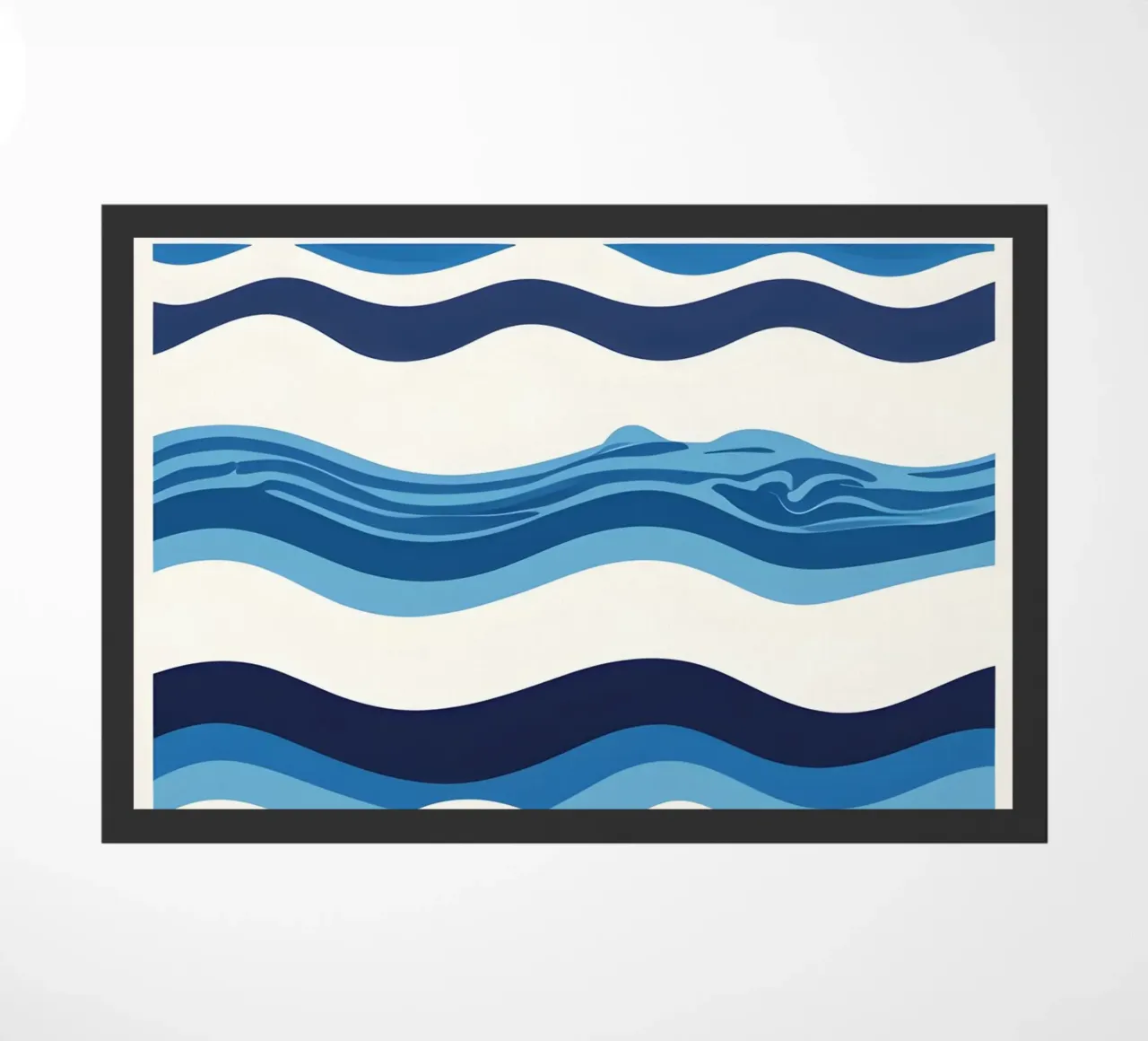 Wave pattern doormat by LIFESTYLE OBJECTS
