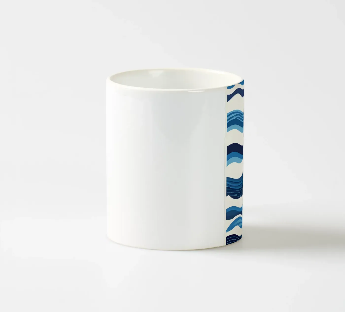 Wave pattern ceramic mug by LIFESTYLE OBJECTS