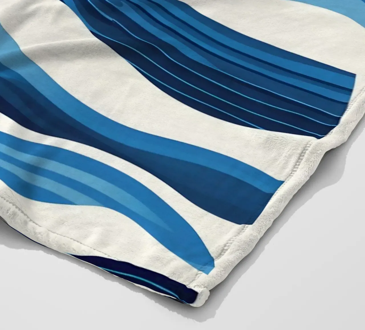 Wave pattern fleece blanket by LIFESTYLE OBJECTS
