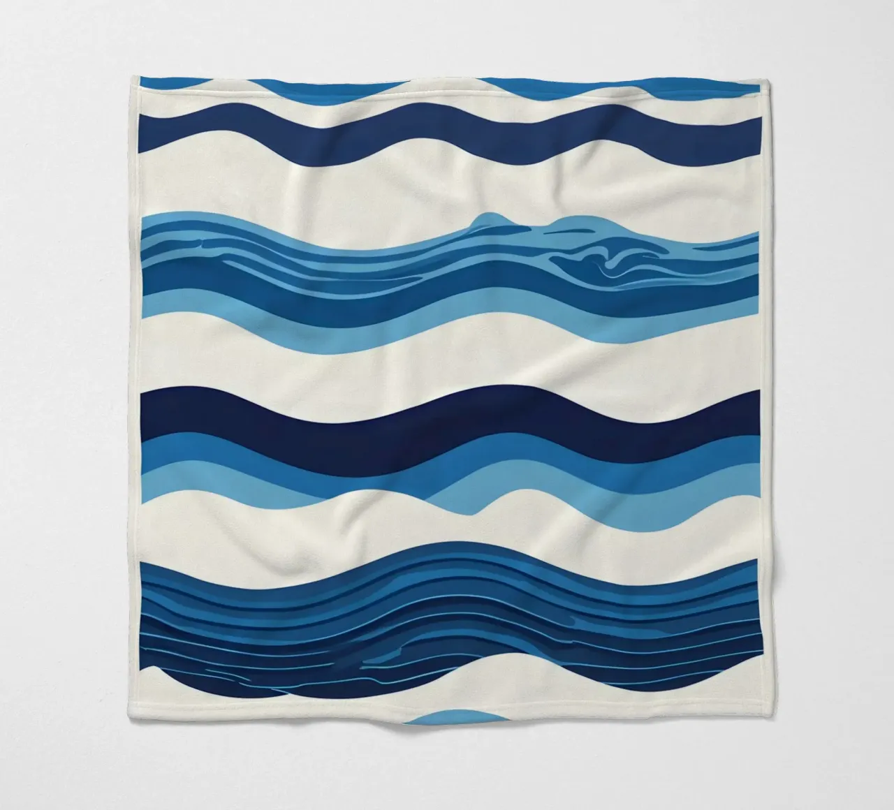 Wave pattern fleece blanket by LIFESTYLE OBJECTS