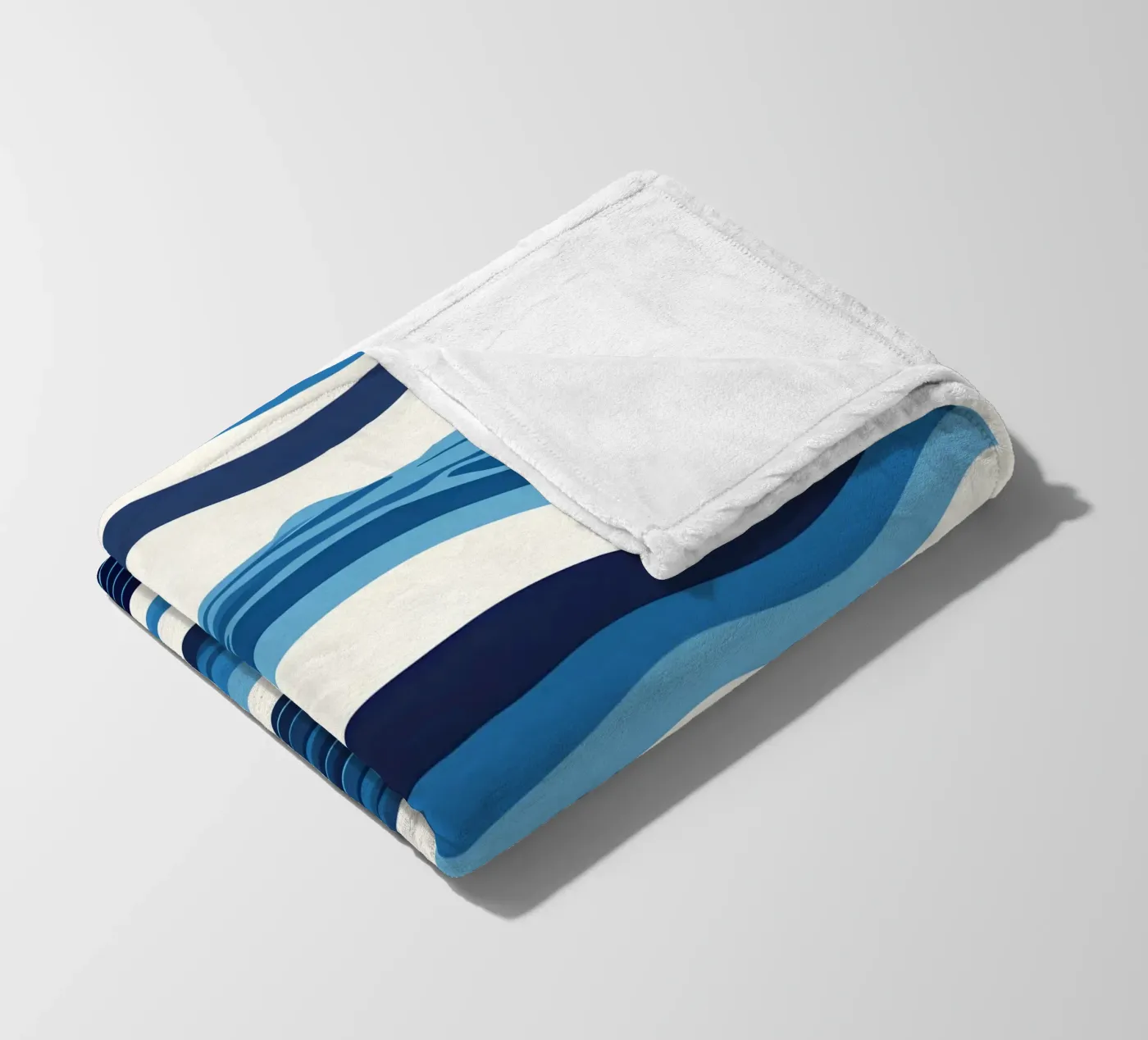 Wave pattern fleece blanket by LIFESTYLE OBJECTS