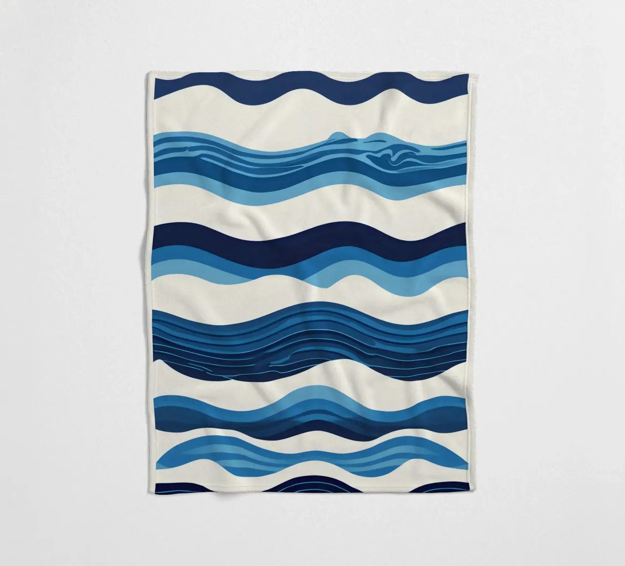 Wave pattern fleece blanket by LIFESTYLE OBJECTS