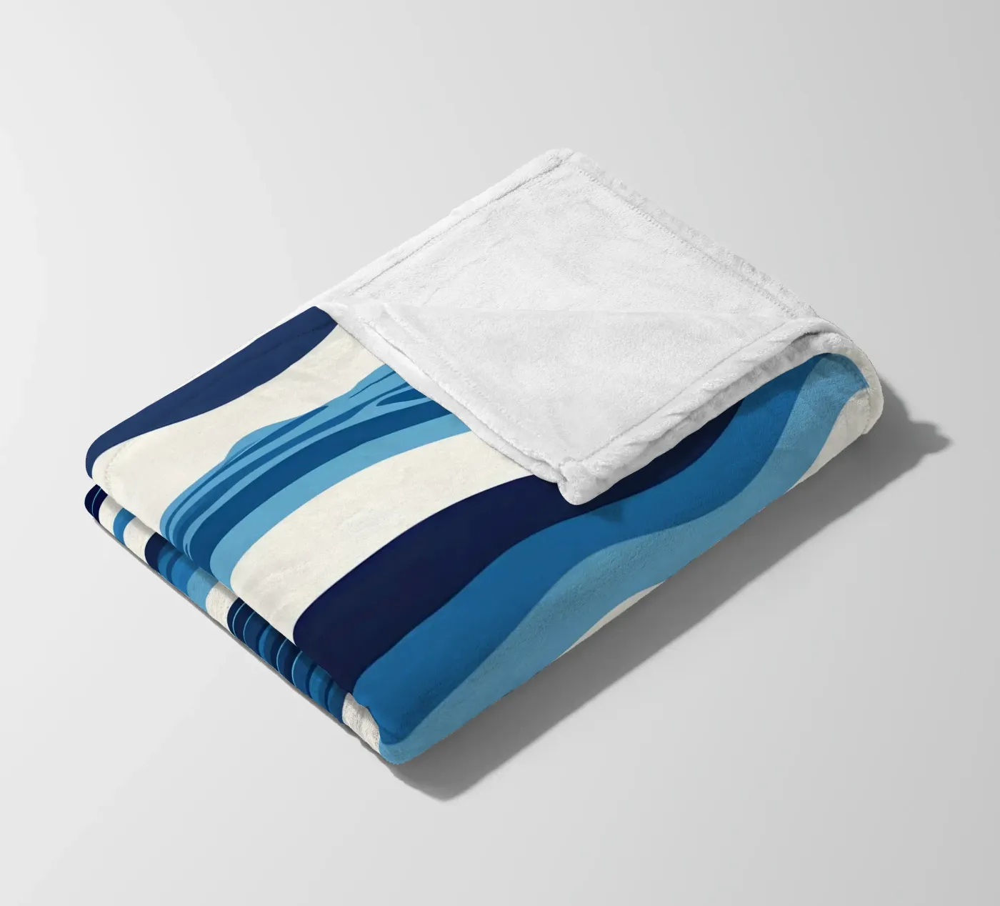 Wave pattern fleece blanket by LIFESTYLE OBJECTS