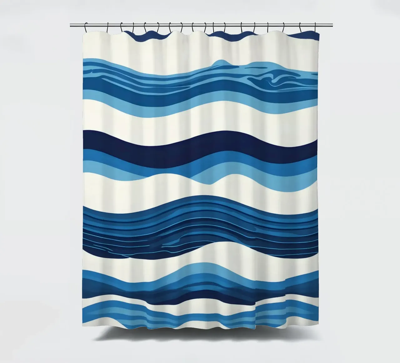 Wellenmuster Duschvorhang von LIFESTYLE OBJECTS