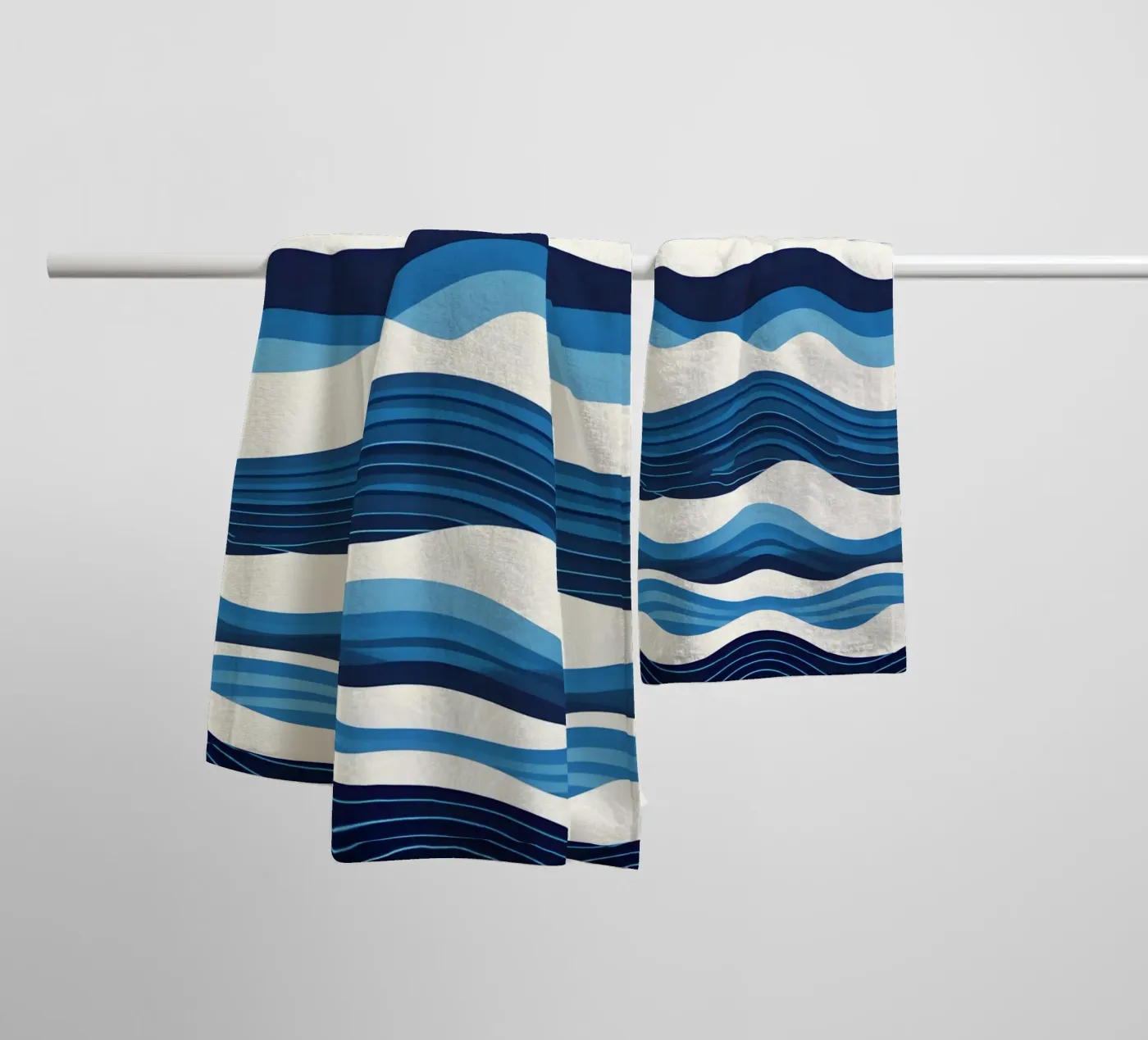 Wave pattern towel by LIFESTYLE OBJECTS