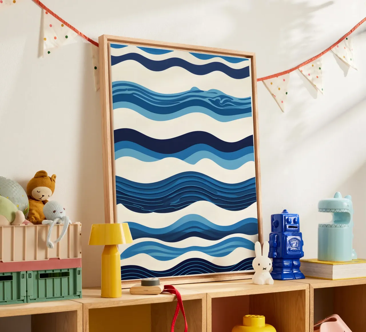 Wave pattern canvas by LIFESTYLE OBJECTS