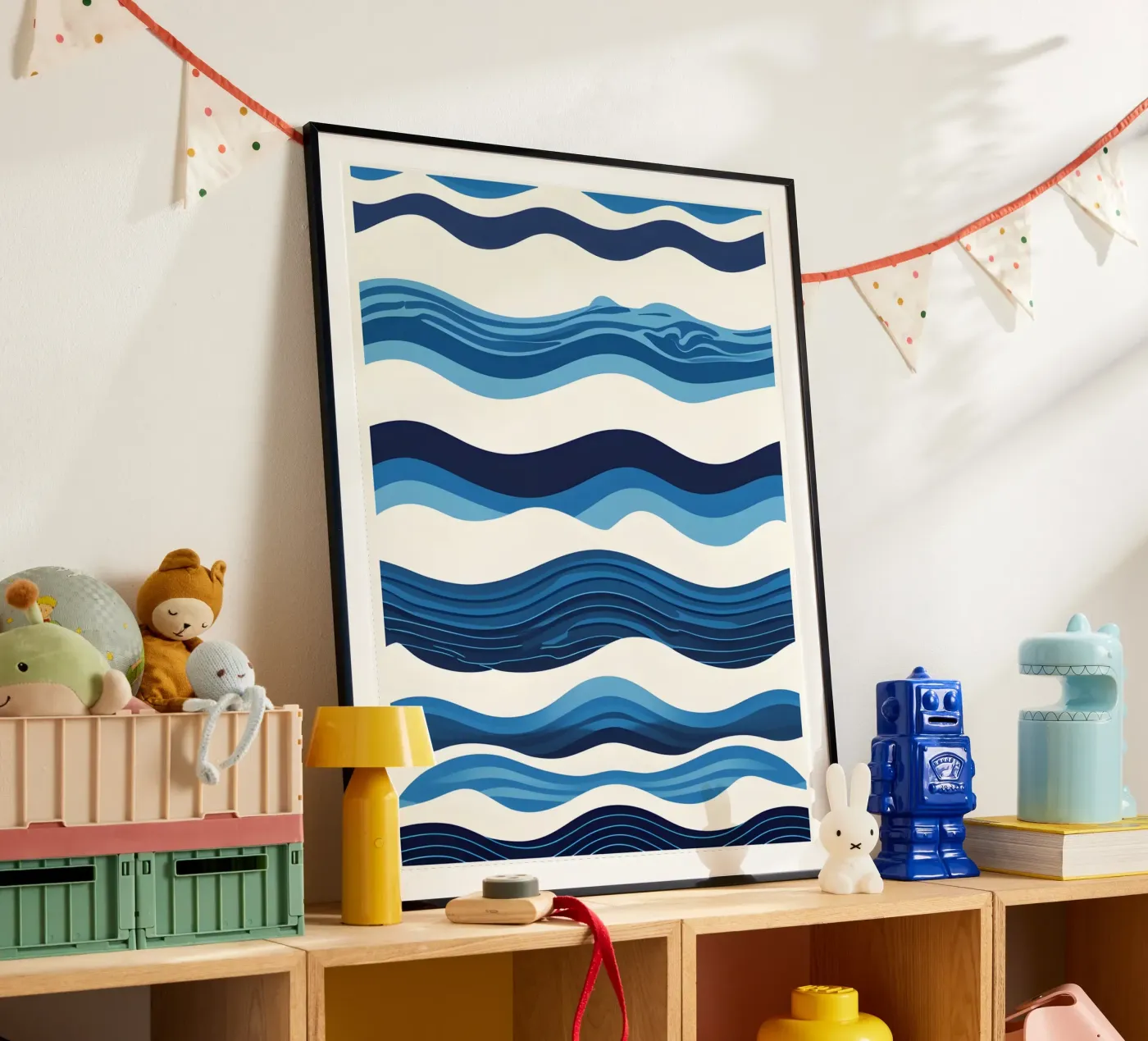 Wellenmuster Poster von LIFESTYLE OBJECTS