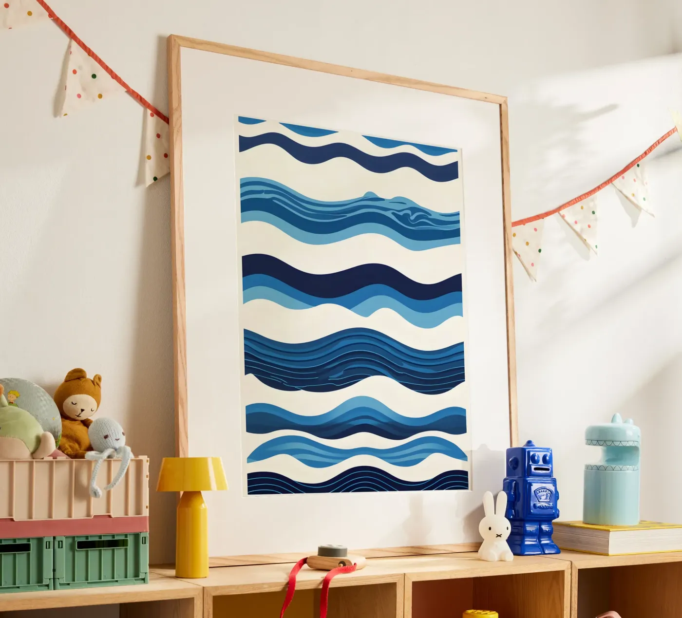 Wellenmuster Poster von LIFESTYLE OBJECTS