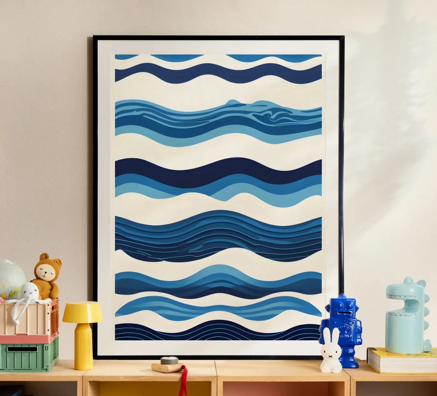 Wellenmuster Poster von LIFESTYLE OBJECTS