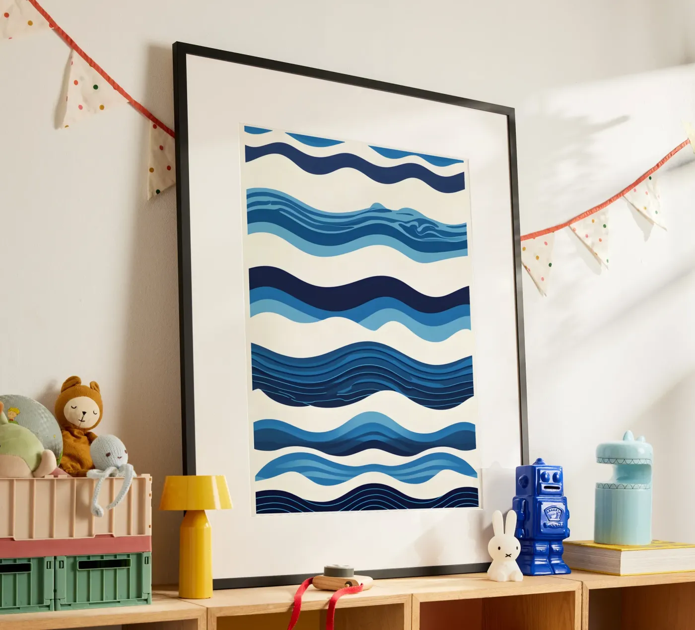 Wellenmuster Poster von LIFESTYLE OBJECTS
