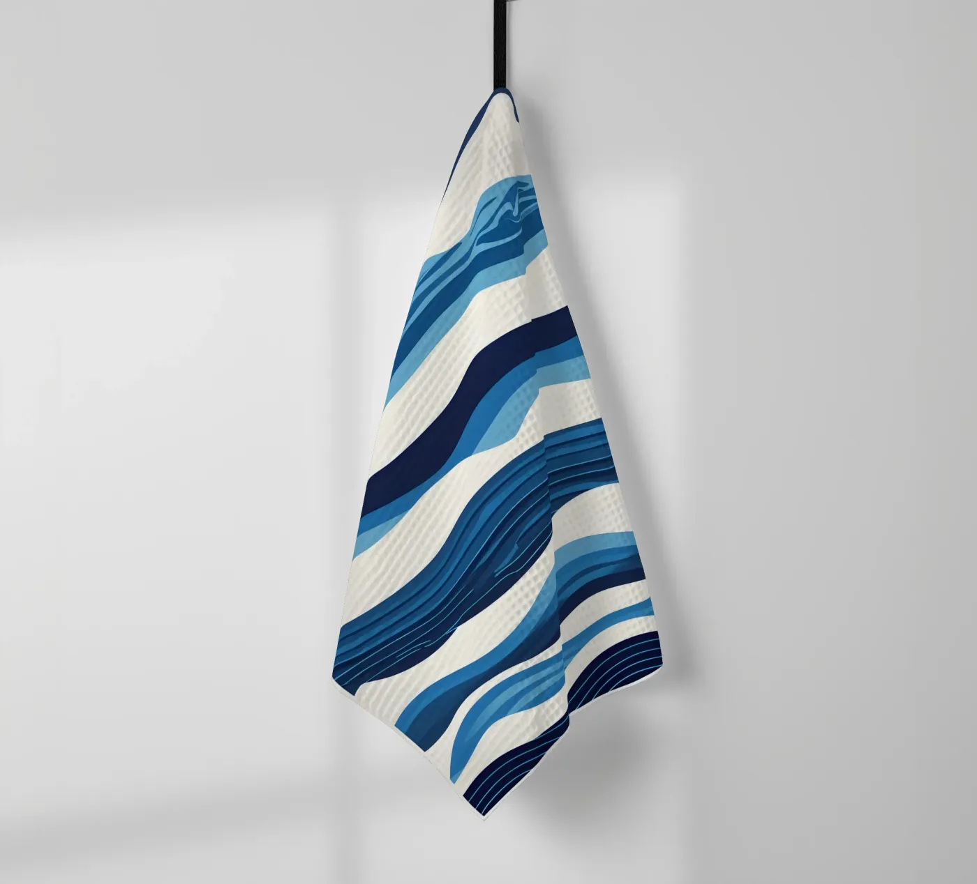 Wave pattern tea towel by LIFESTYLE OBJECTS