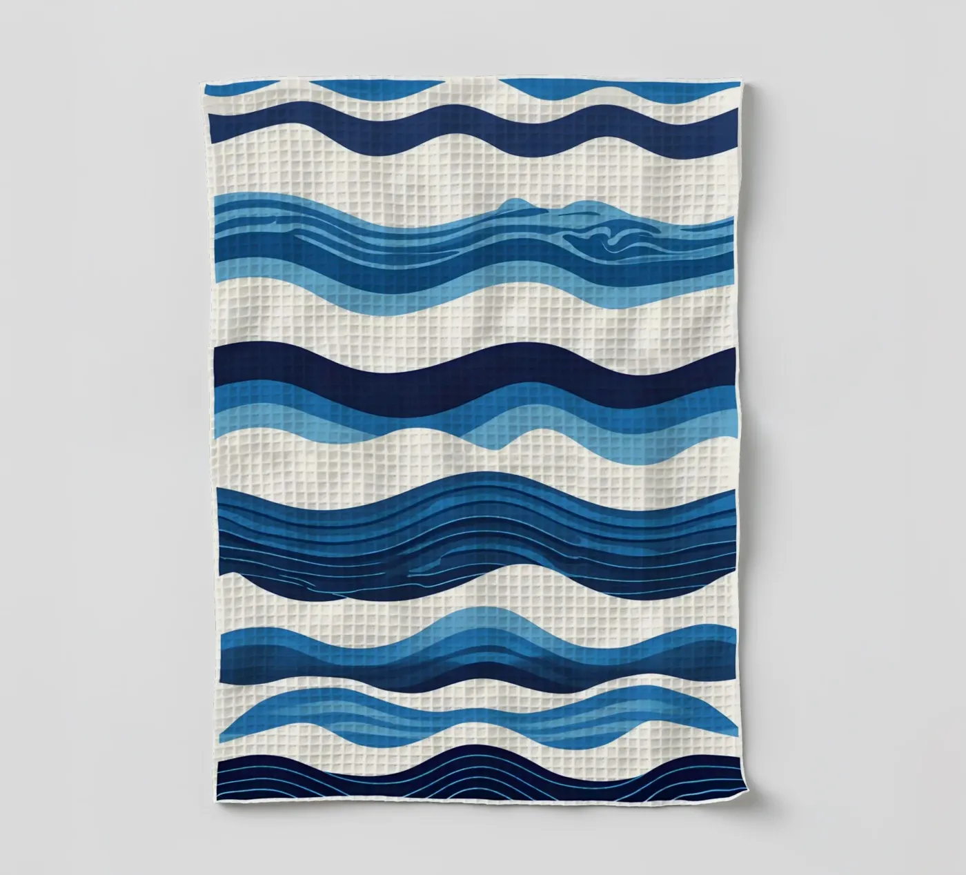 Wave pattern tea towel by LIFESTYLE OBJECTS