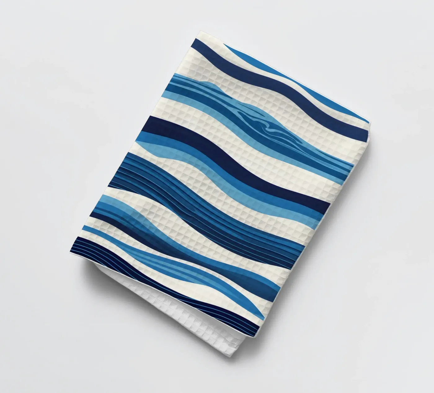 Wave pattern tea towel by LIFESTYLE OBJECTS