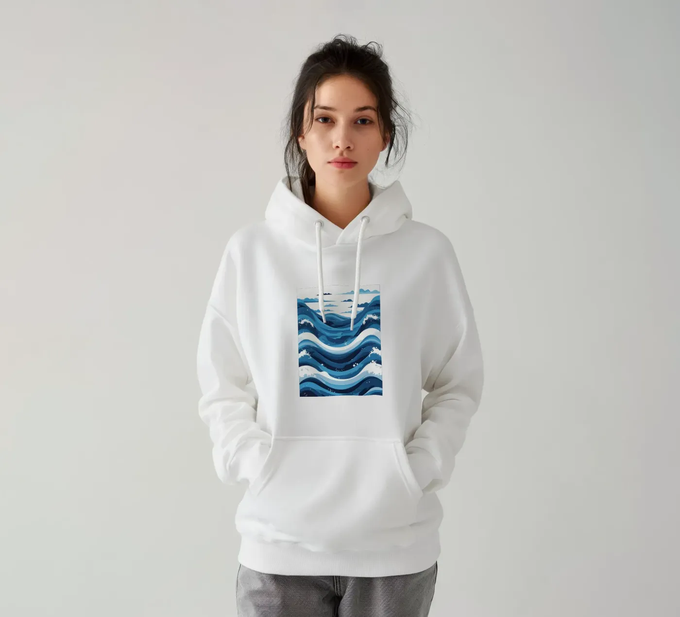 Modèle d'onde sweat à capuche de LIFESTYLE OBJECTS