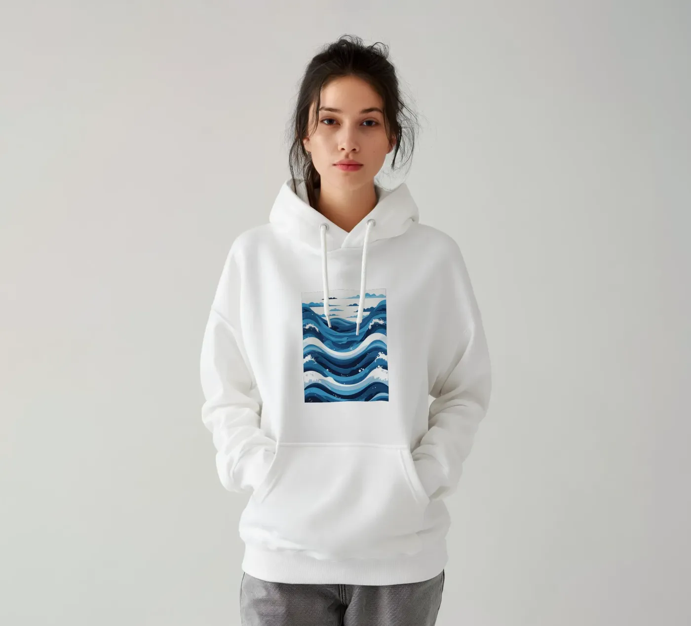 Modèle d'onde sweat à capuche de LIFESTYLE OBJECTS