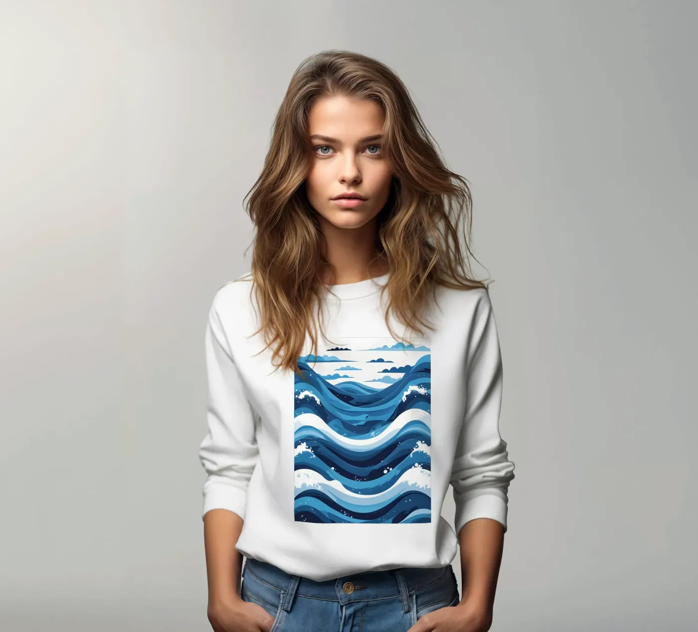 Wave pattern felpa da LIFESTYLE OBJECTS