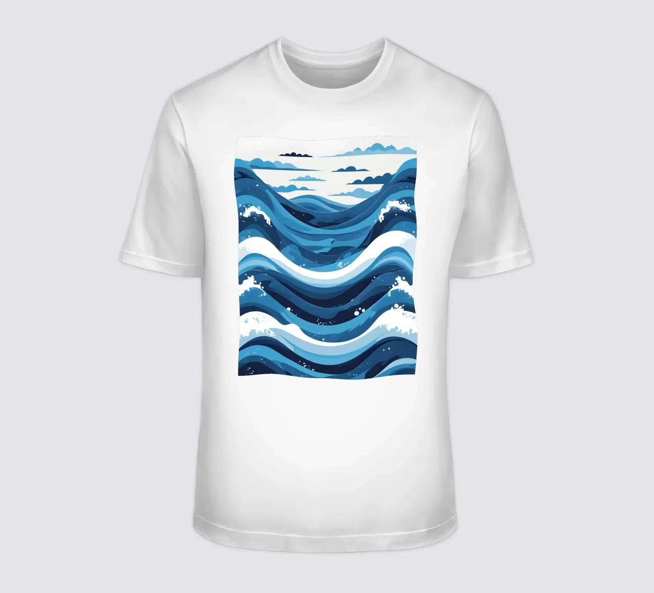 Wave pattern t-shirt da LIFESTYLE OBJECTS