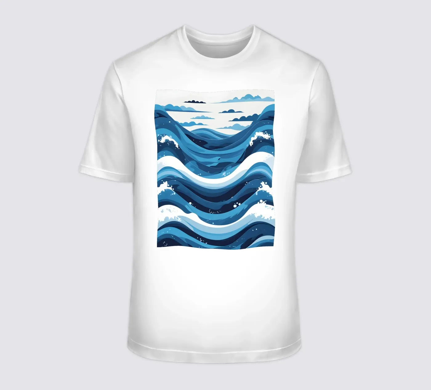 Wave pattern t-shirt da LIFESTYLE OBJECTS
