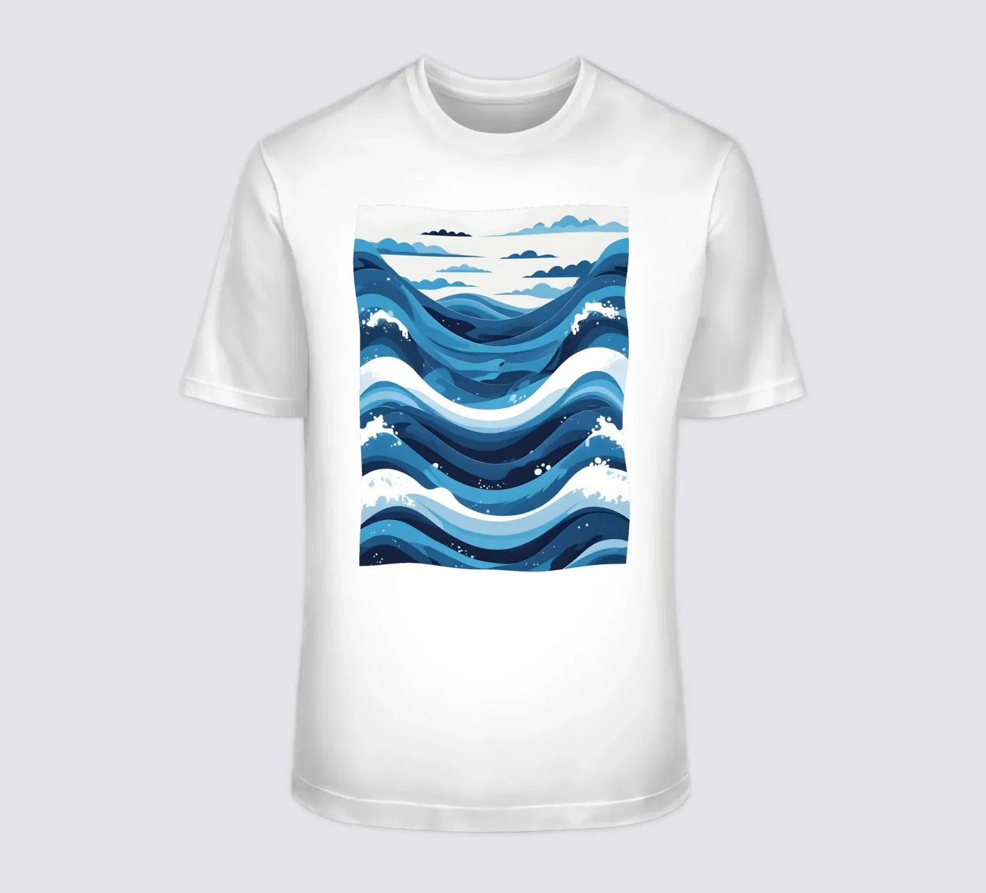Wave pattern t-shirt by LIFESTYLE OBJECTS