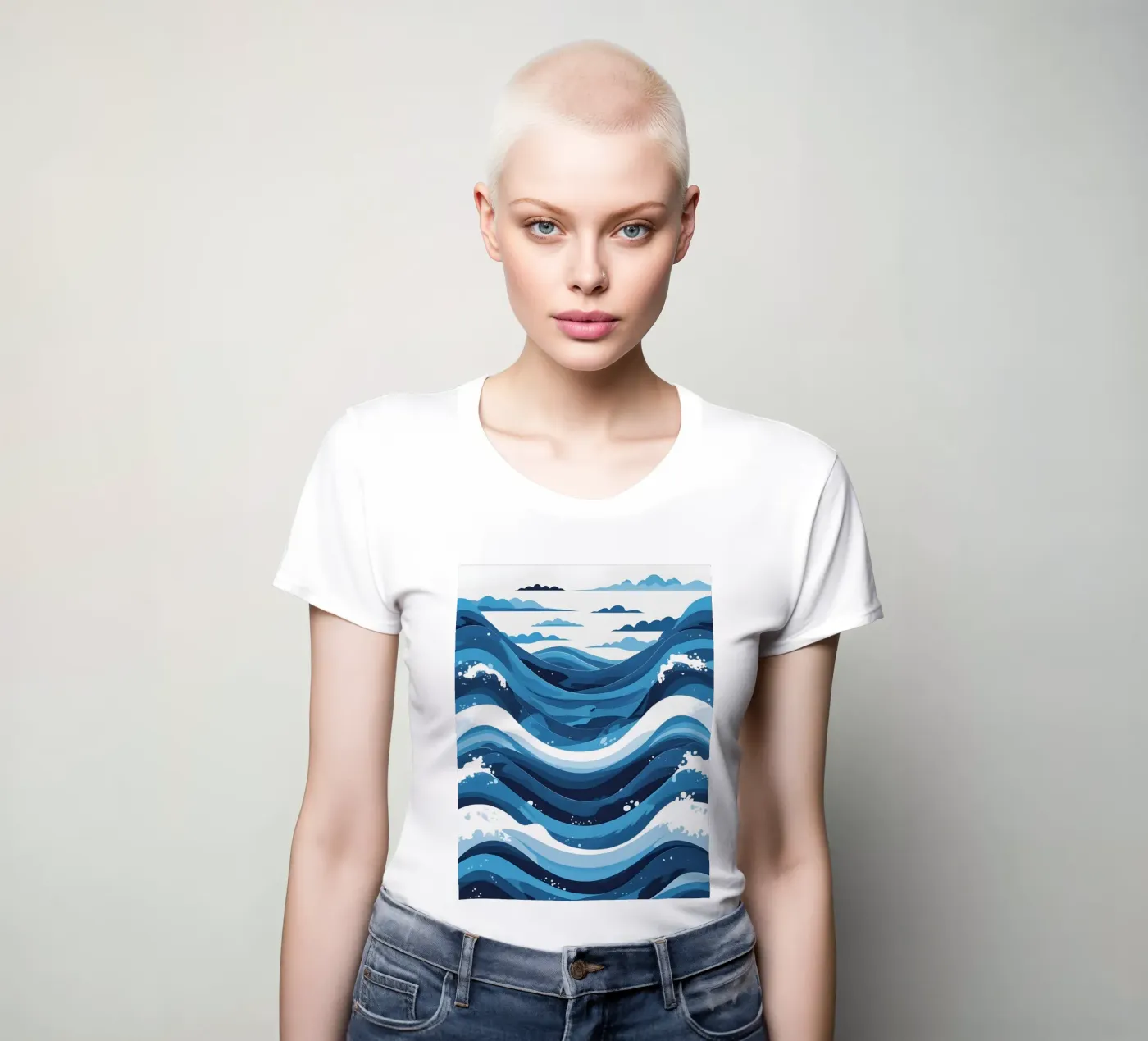 Schema d'onda t-shirt da donna da LIFESTYLE OBJECTS