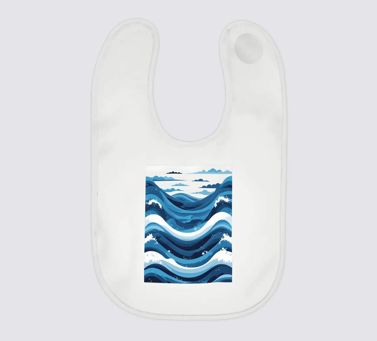 Wave pattern baby bib by LIFESTYLE OBJECTS