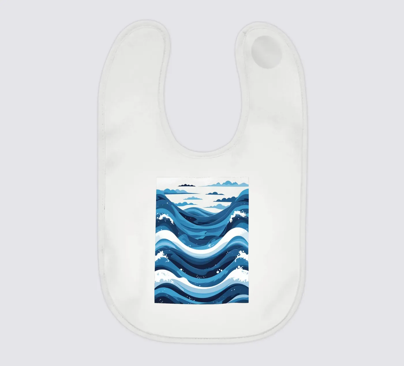 Wave pattern baby bib by LIFESTYLE OBJECTS