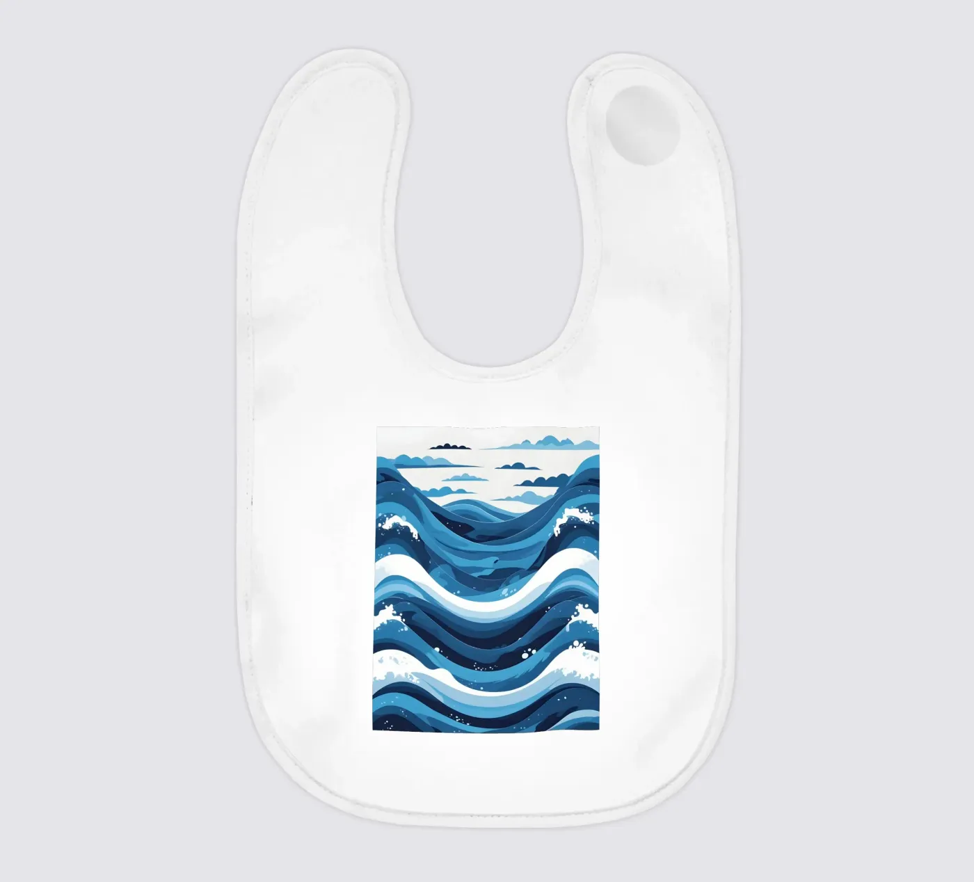 Wave pattern baby bib by LIFESTYLE OBJECTS