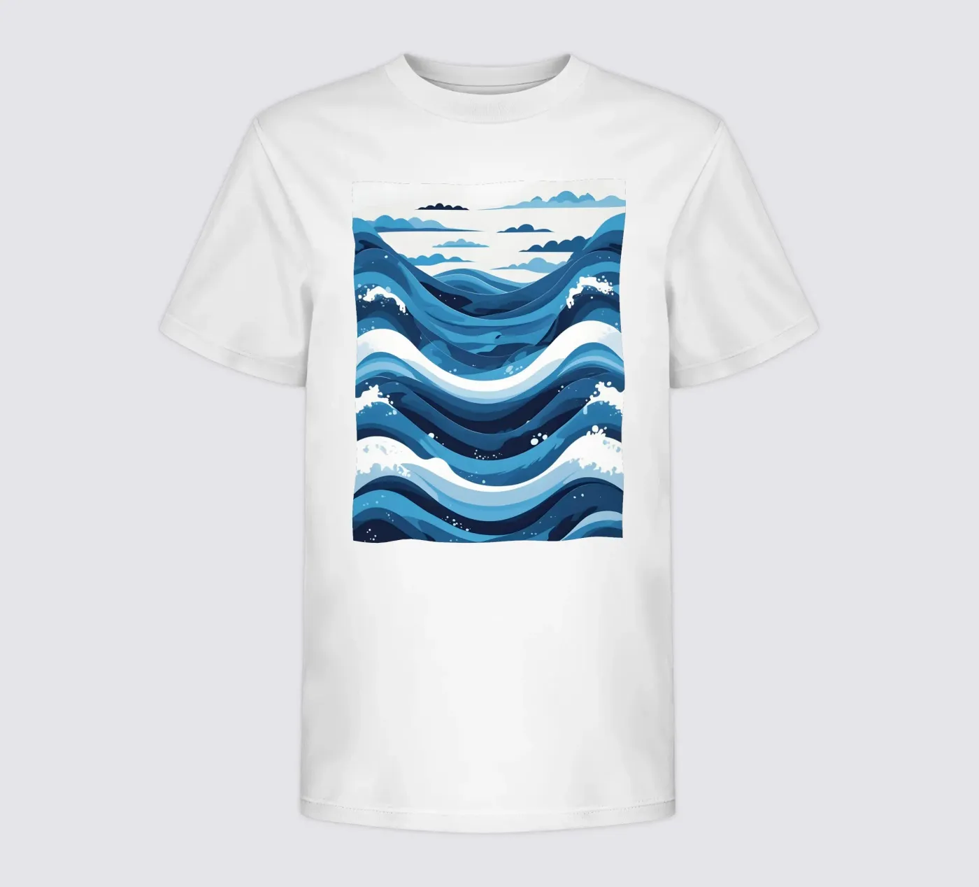 Wave pattern kids t-shirt by LIFESTYLE OBJECTS