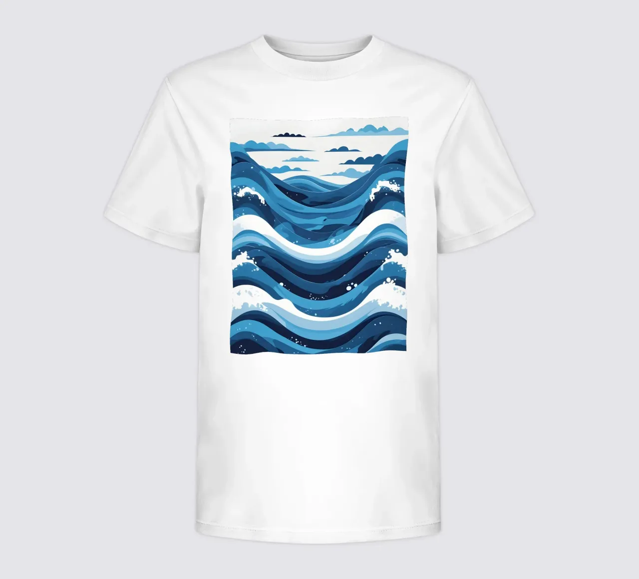 Wave pattern kids t-shirt by LIFESTYLE OBJECTS