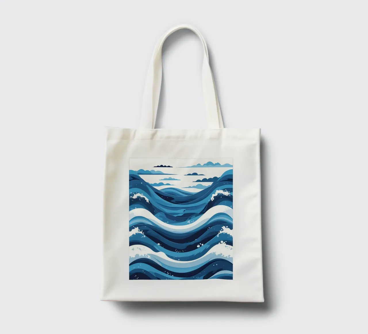 Wave pattern tote bag by LIFESTYLE OBJECTS