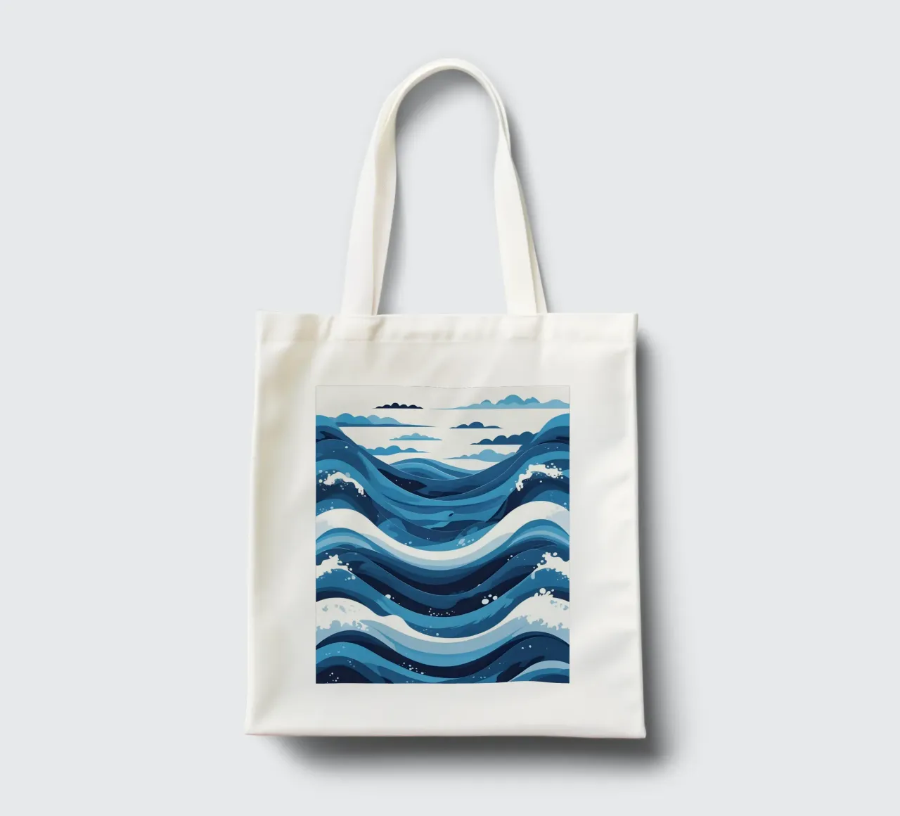 Wave pattern tote bag by LIFESTYLE OBJECTS