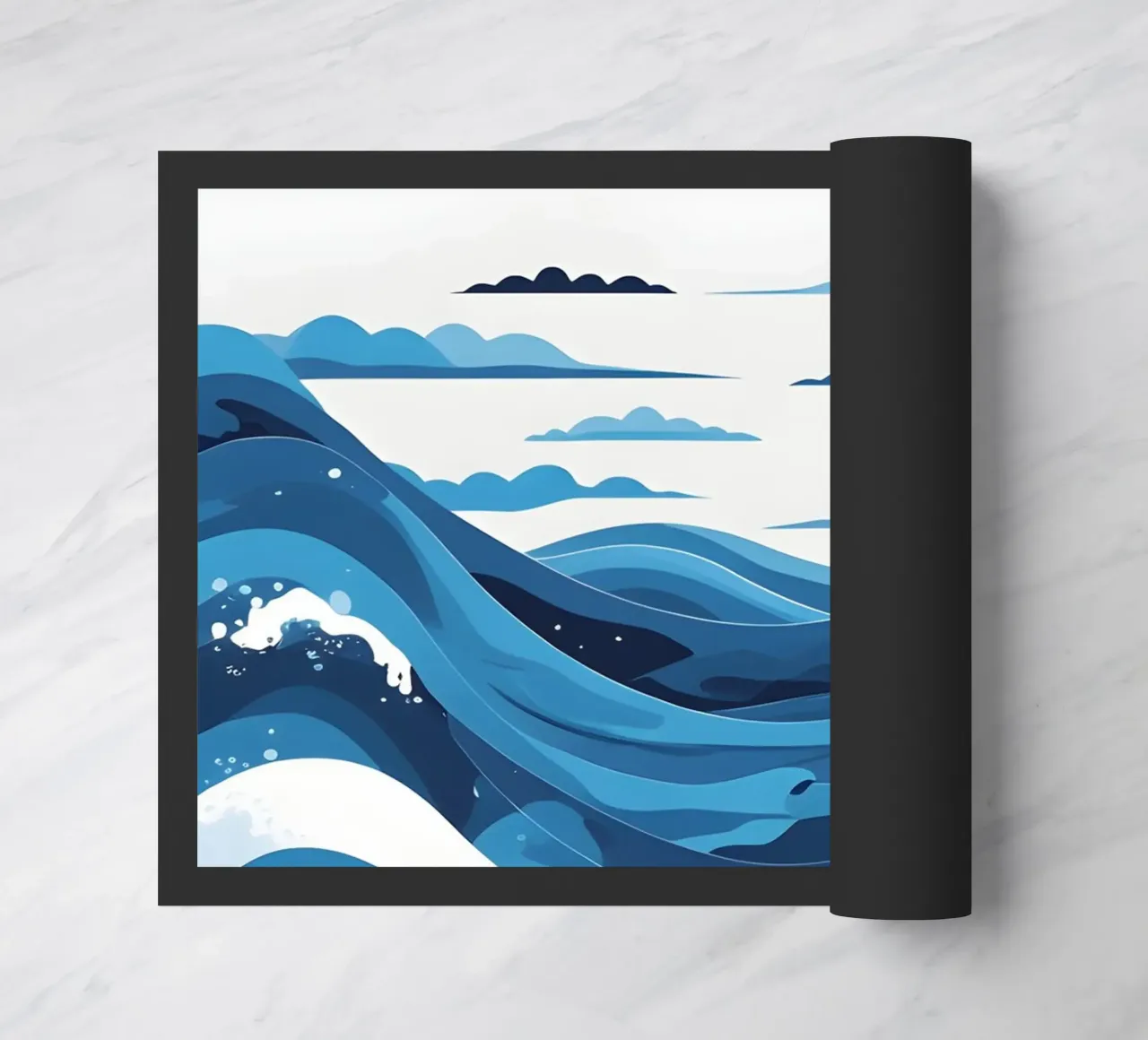 Wave pattern doormat by LIFESTYLE OBJECTS