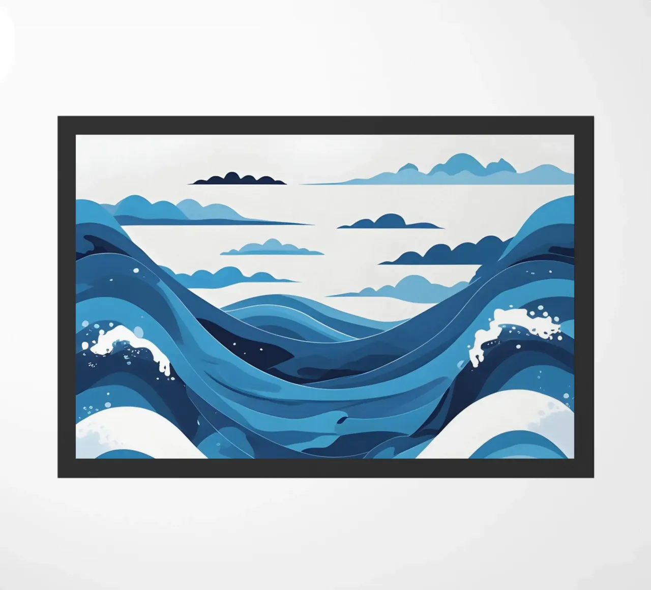 Wave pattern doormat by LIFESTYLE OBJECTS