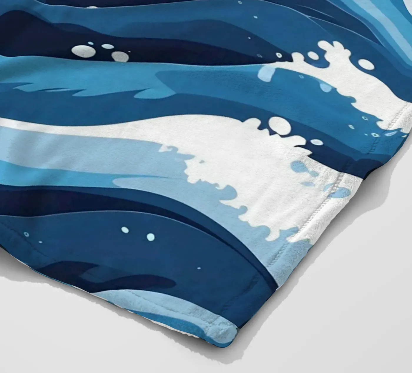 Wellenmuster Fleecedecke von LIFESTYLE OBJECTS