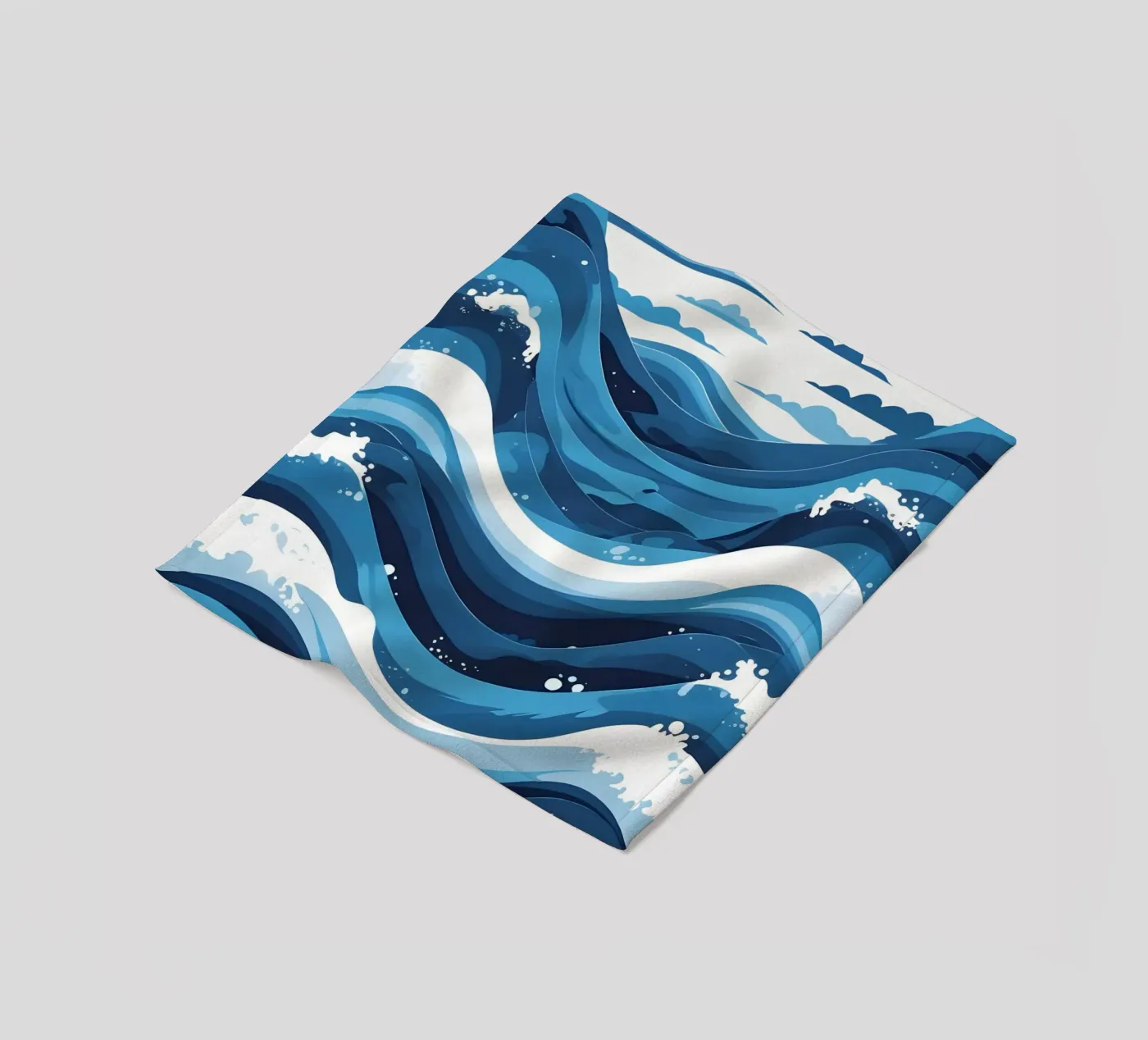 Wellenmuster Fleecedecke von LIFESTYLE OBJECTS