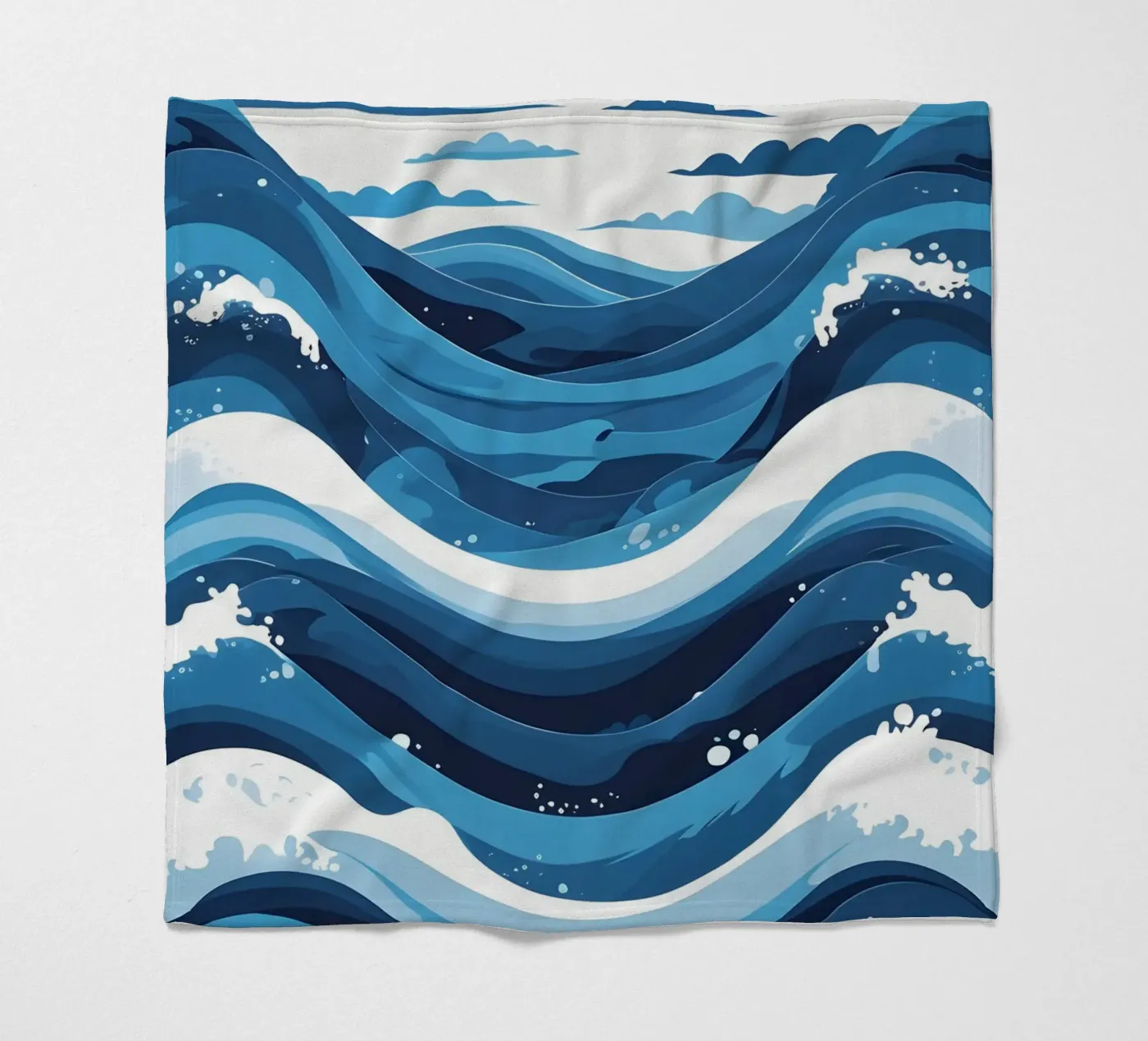 Wave pattern Fleecedecke von LIFESTYLE OBJECTS