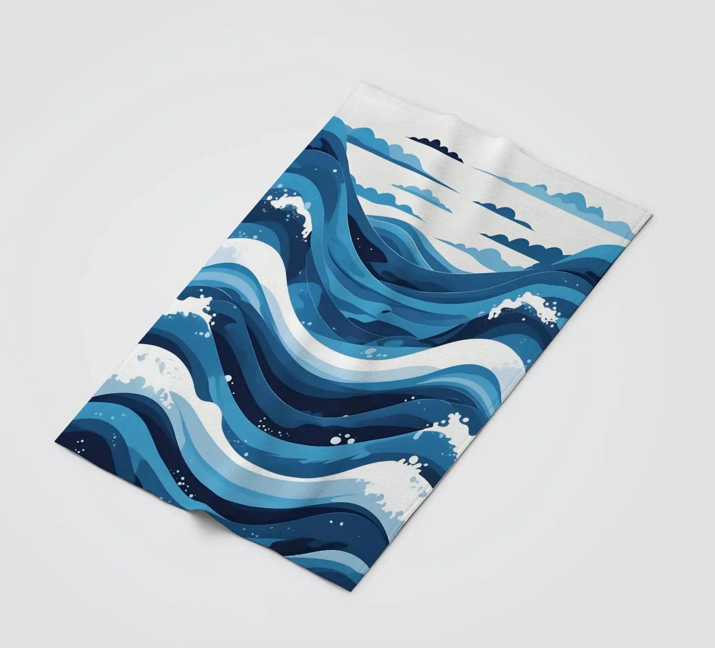 Wellenmuster Fleecedecke von LIFESTYLE OBJECTS