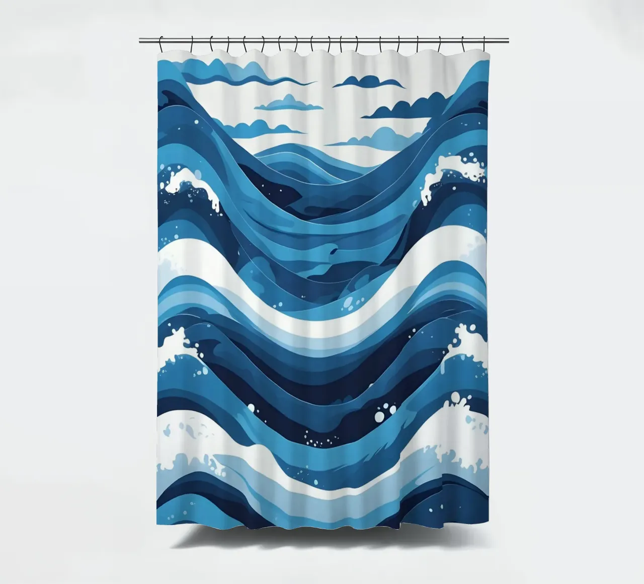 Wave pattern Duschvorhang von LIFESTYLE OBJECTS
