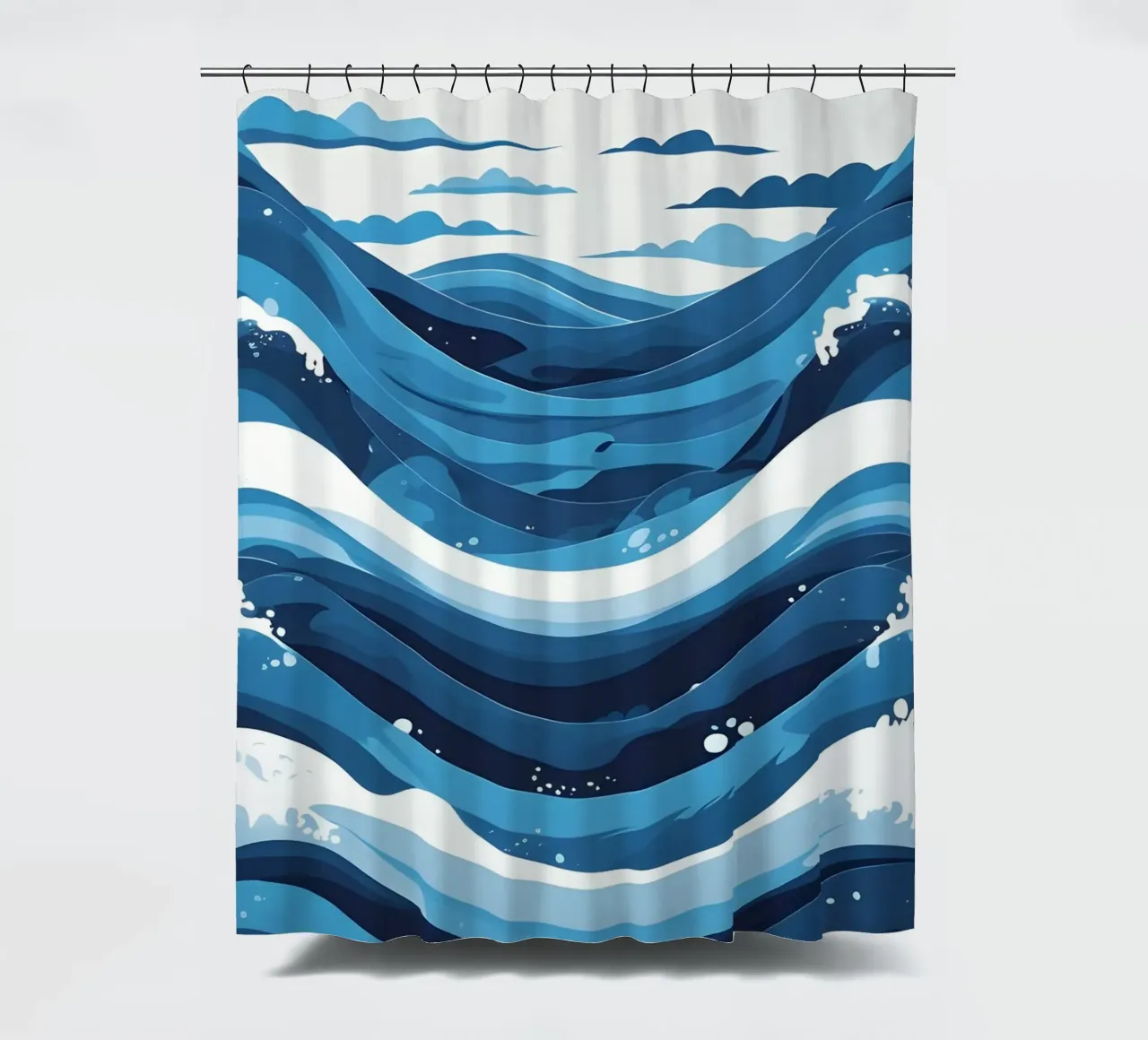 Wave pattern Duschvorhang von LIFESTYLE OBJECTS
