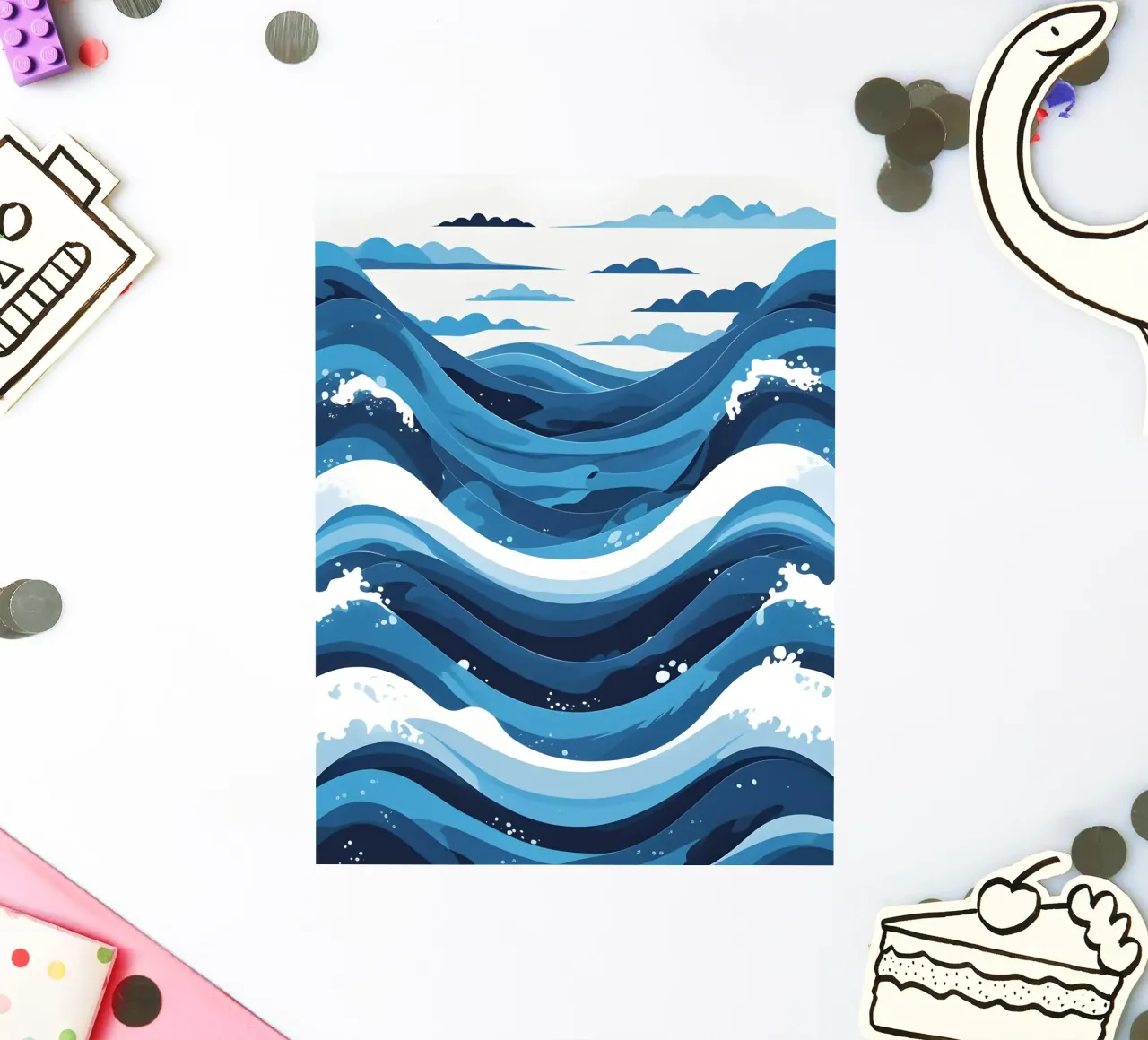 Wave pattern sticker by LIFESTYLE OBJECTS