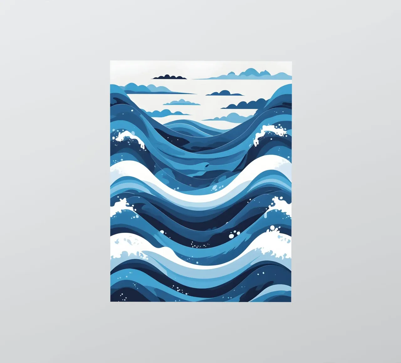 Wave pattern sticker by LIFESTYLE OBJECTS