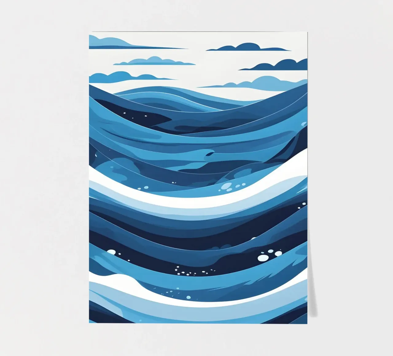 Wave pattern sticker sheet by LIFESTYLE OBJECTS