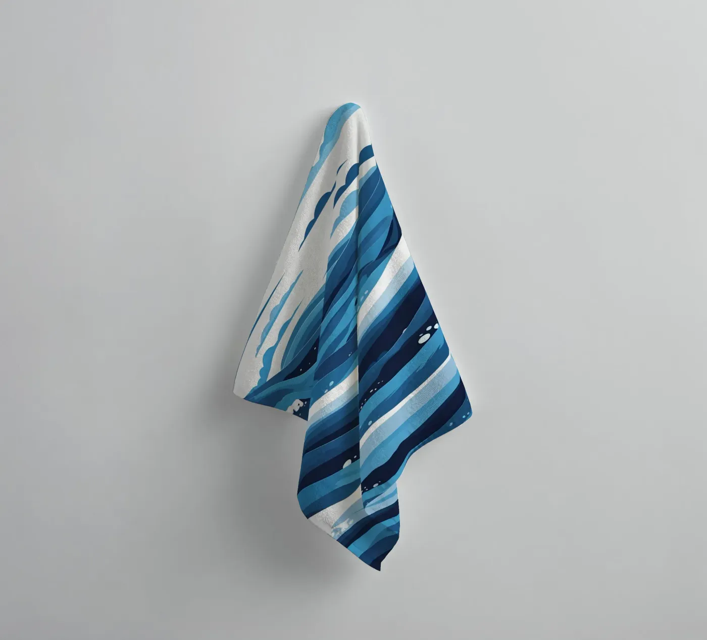 Wave pattern towel by LIFESTYLE OBJECTS